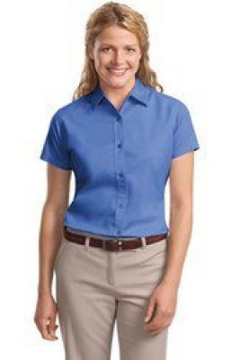 Ladies Easy Care Short Sleeve Shirt
