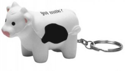 Milk Cow Keychain Stress Reliever