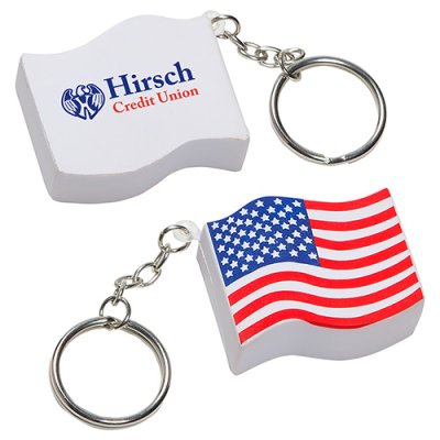 US Flag Key Chain Stress Reliever