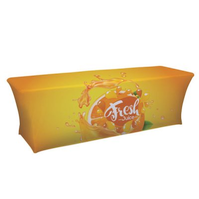 8ft UltraFit Table Cover Dye-Sub Full Color Imprint