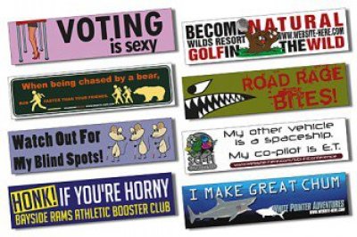 Magnetic Car Bumper Sign - 11.5x3