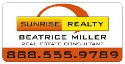 Real Estate Magnetic Car Signs - 24x12 Round Corners