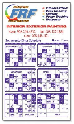 Magnet 20 Mil - Sports Calendar