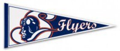 12" x 30" White Felt Pennants