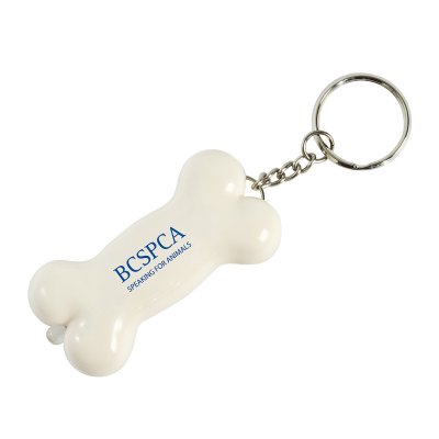Light Up Dog Bone Keytag