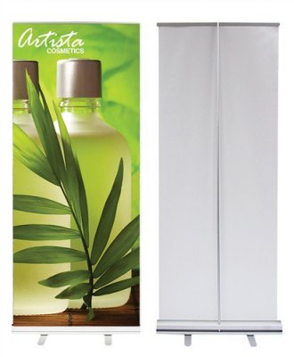 33.5" x 80" Full-Color Flat Vinyl Retractable Banner