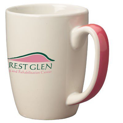 11oz Pink Handle Accentua Mugs