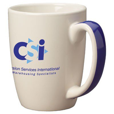 11oz Cobalt Blue Handle Accentua Mugs