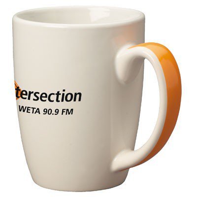 11oz Orange Handle Accentua Mugs