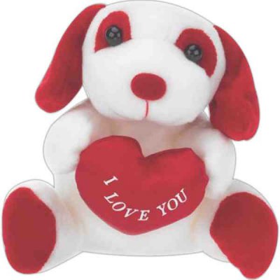 6" Heart Dog