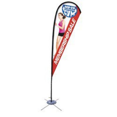 11.5' Teardrop Sail Sign Banner Kit (Single-Sided)