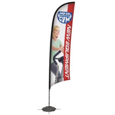 13' Razor Sail Sign Banner Kit (Single-Sided)