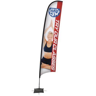 17' Razor Sail Sign Banner Kit (Single-Sided)