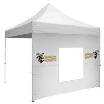 10' Middle Zipper Wall w/Zipper Ends - Full-Color Thermal Imprint