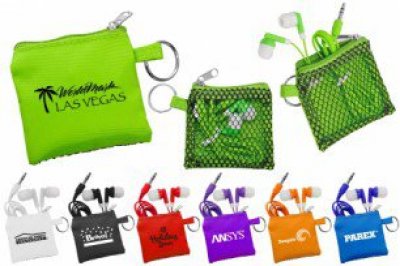 Sporty Pouch & Colorful Ear Buds