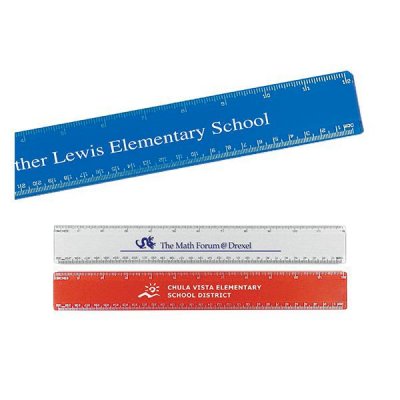 12" Beveled Plastic Ruler