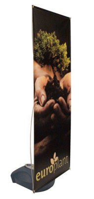 27.5" W x 69"H Banner Stand Set