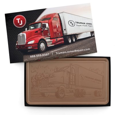 2lb Custom Chocolate Bar With Gift Packaging