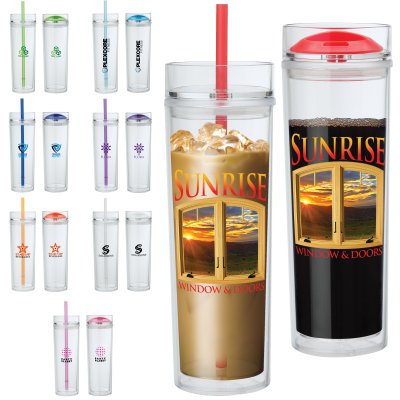 16 oz. Double Lid Hot / Cold Tumbler