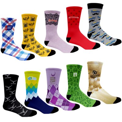 7" Dress Socks With Full Sublimation