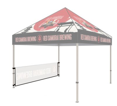 One Single-Sided Canopy Half Wall