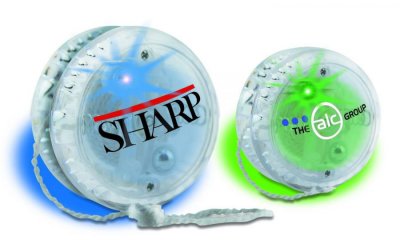 Blue or Green Crystal Lighted Yoyo