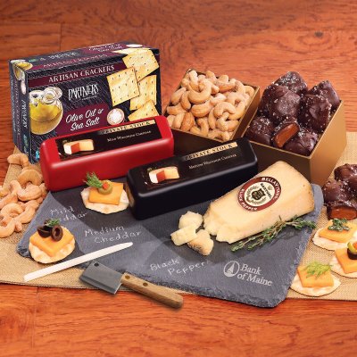 Genuine Slate Cheese Plate with Party Favorites