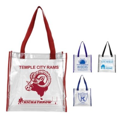 12" x 12" x 6" Clear Vinyl Stadium Approved Bag