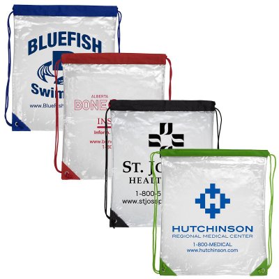Everest Clear Drawstring Cinch Pack Backpack