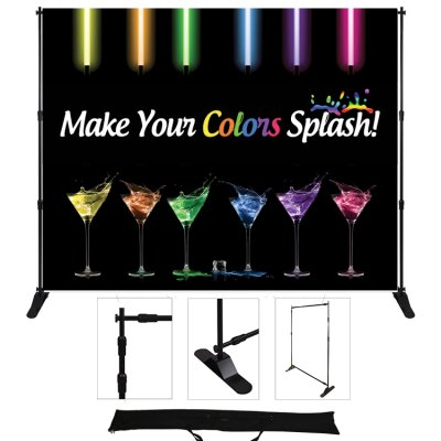 72"W x 96"H Adjustable Display-- Standard Poly Fabric