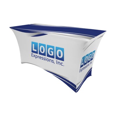 4ft Spandex Table Cover with Full Color Imprint