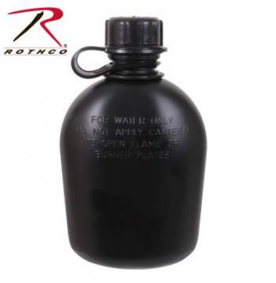 Rothco 3 Piece G.I. Plastic Canteen With Clip
