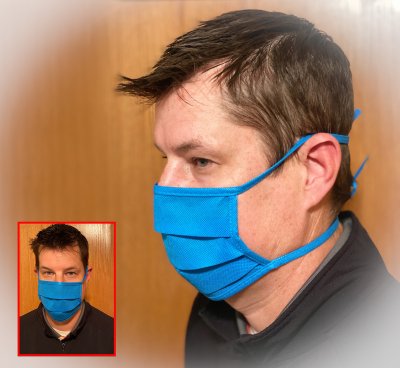 Non-Woven Face Mask W/Tie Back