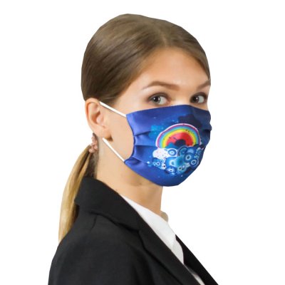 2-ply Pleated Mask (Dye Sub Logo)