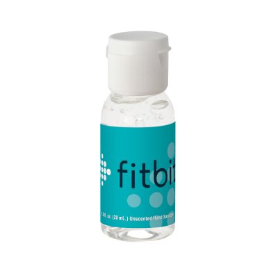 1 oz. Clear Sanitizer in Round Bottle w/ White Flip Top