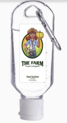 Hand Sanitizer with Carabiner