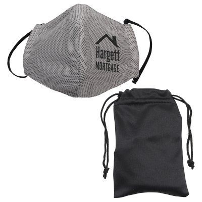 Microfiber Cooling Mask with Travel Pouch