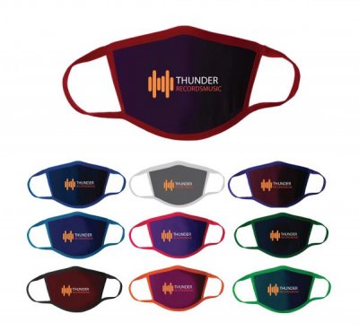 3-Ply Full Color Polyester Face Mask