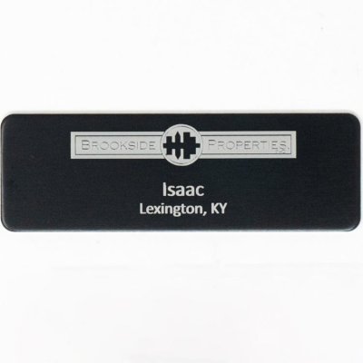 Silver City Metal Name Badge