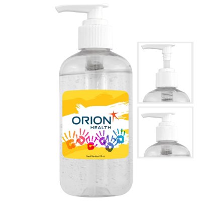 Full Color 8oz. Pump Hand Sanitizer
