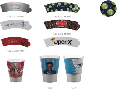 8/9 oz Corrugated Beverage Sleeve