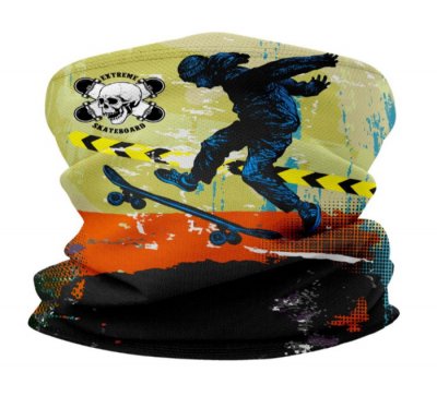 IONSHIELD Cooling SPORT Mesh Graphic Neck Gaiter With SILVADUR