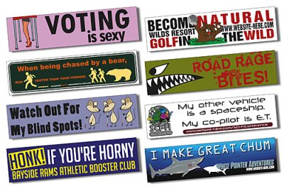 Magnetic Car/Truck/Auto/Vehicle Bumper Sign - 11.5x3