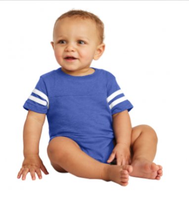 Rabbit Skins Infant Football Fine Jersey Bodysuit