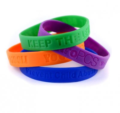 Debossed Silicone Wristband