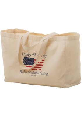 Cotton Canvas Tote Bag 16x6x12