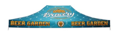 15ft x 10ft Aluminum Canopy [Top Only] w/ Full Color Imprint
