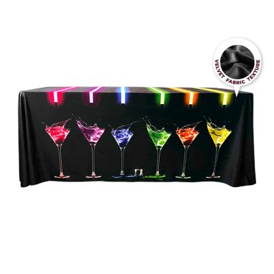 8' Dye-Sub Velvet Table Cover