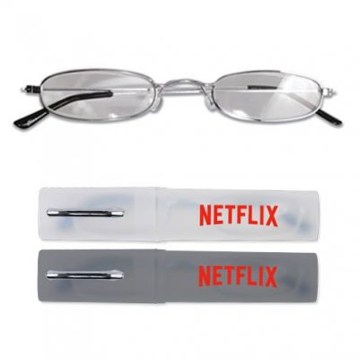 Reading Glasses in Round Tube Case