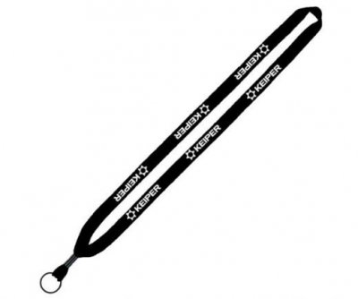 1/2" Cotton Lanyard with Metal Crimp & Split-Ring